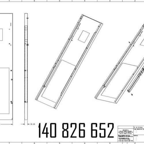 140826652 - DISTANCE PROFILE 50 COMPL.. STAINLESS STEEL. SK700 MR 05